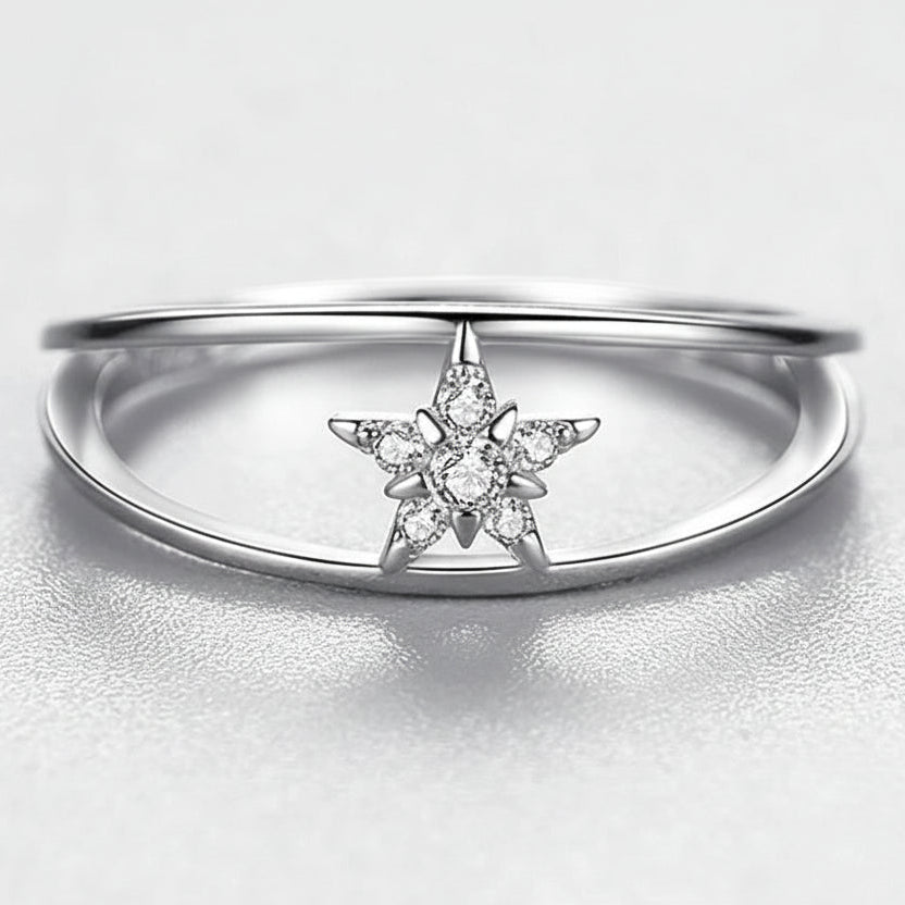 Anel Estrela Luminis em Prata 925