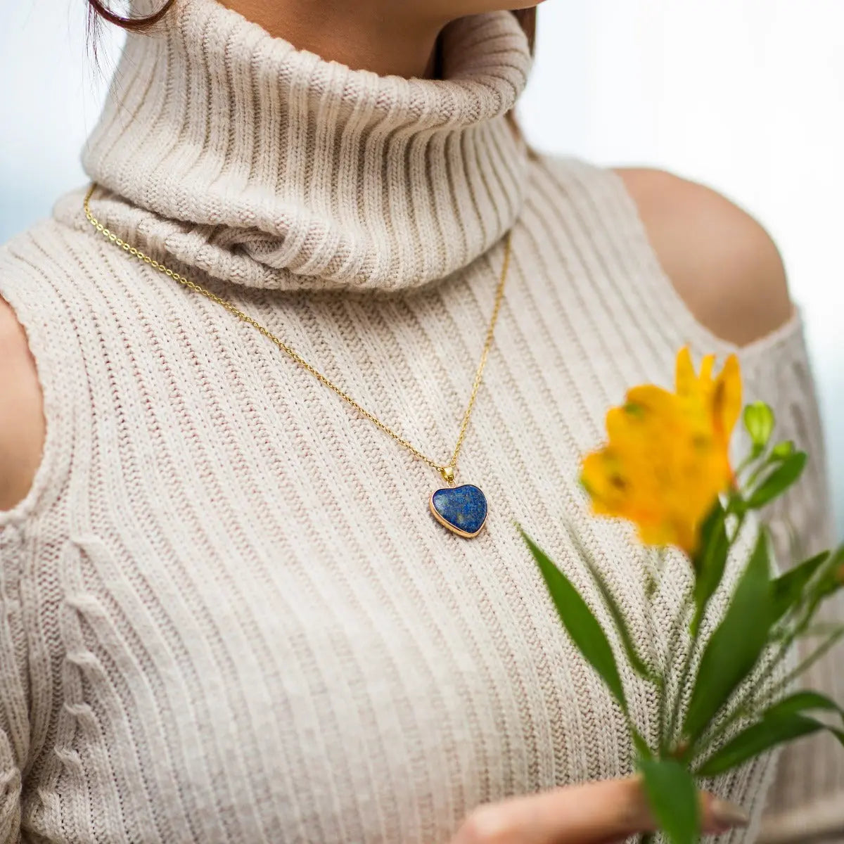 Colar de Amor em Lápis Lazuli - Life Charm