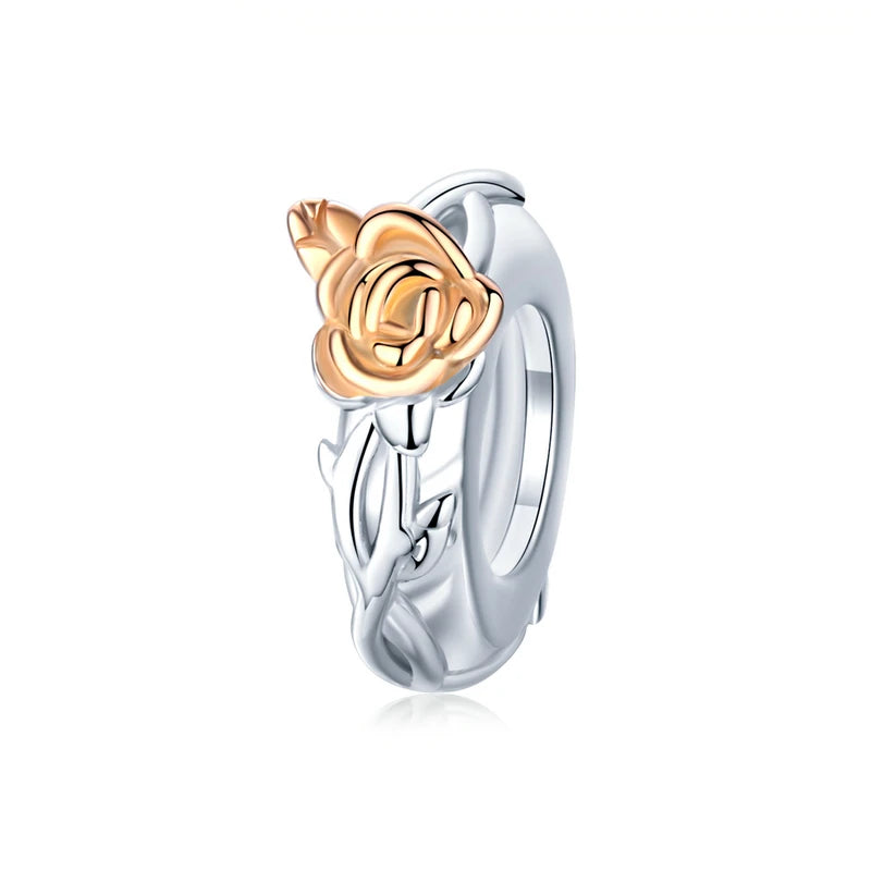 Berloques LifeCharm em Prata 925 - Rosa e Girassol