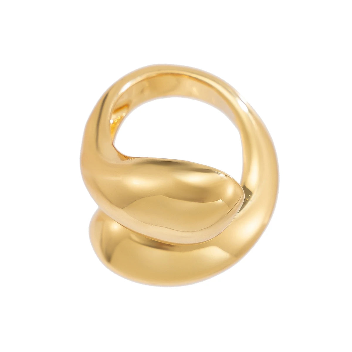Anel Statement Feminino Orgânico Abstrato - Life Charm