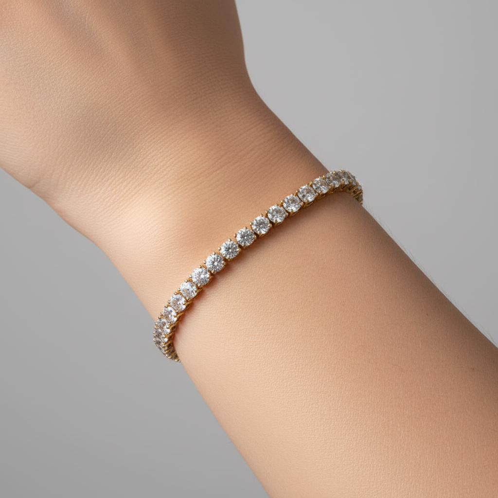 Corrente & Pulseira Diamond Ice – Cravejada - Life Charm