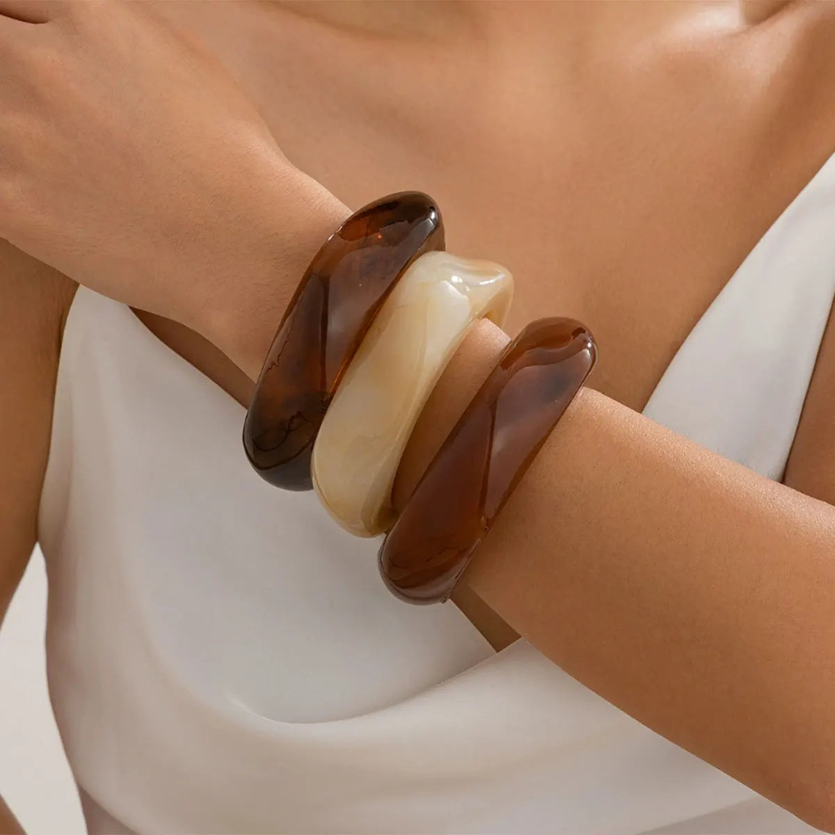 Bracelete Organic Glow – Resina Escultural - Life Charm