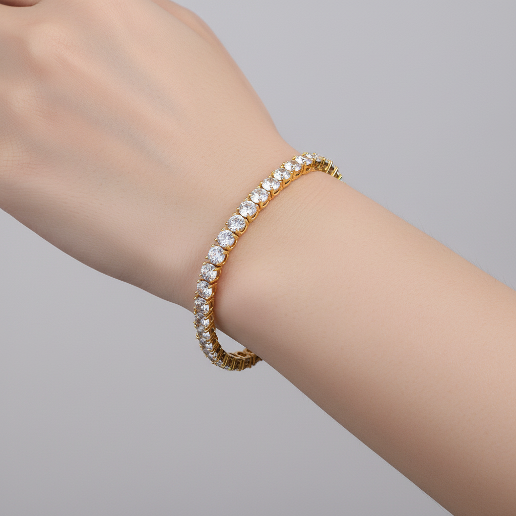 Corrente & Pulseira Diamond Ice – Cravejada - Life Charm