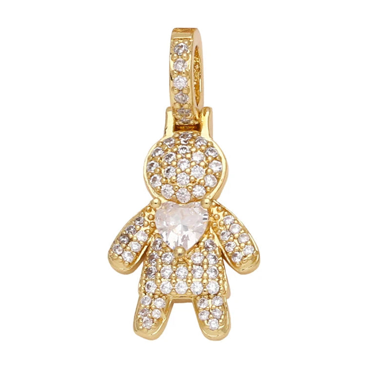 Pingente Amorzinho – Menino & Menina Cravejados - Life Charm