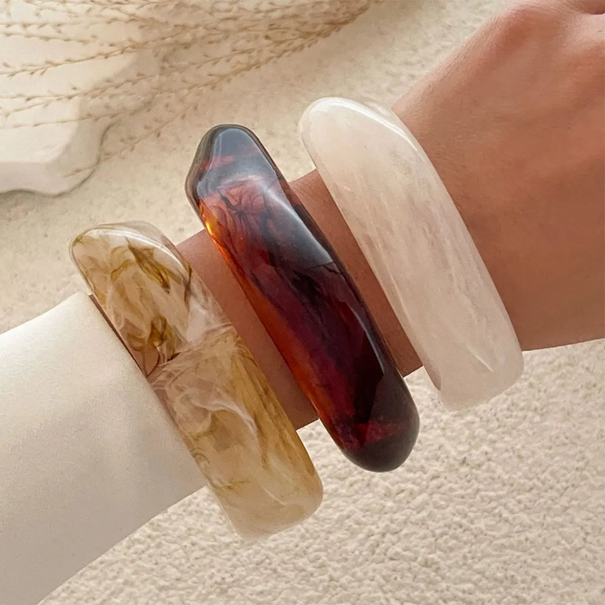 Bracelete Organic Glow – Resina Escultural - Life Charm