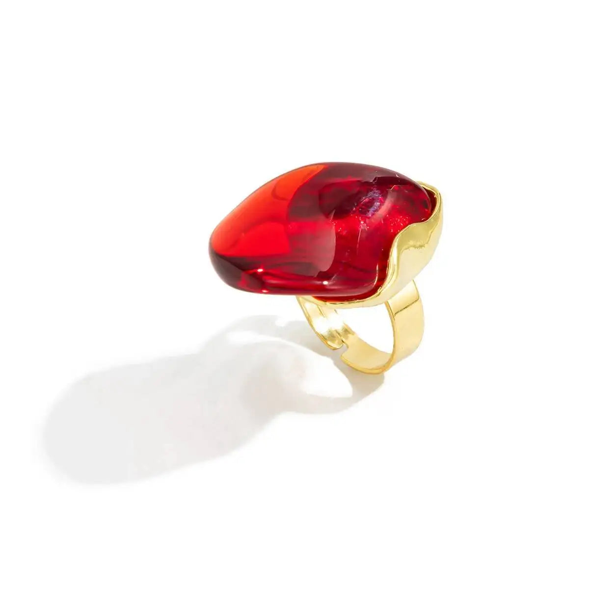 Anel Âmora – Resina Orgânica Dourada