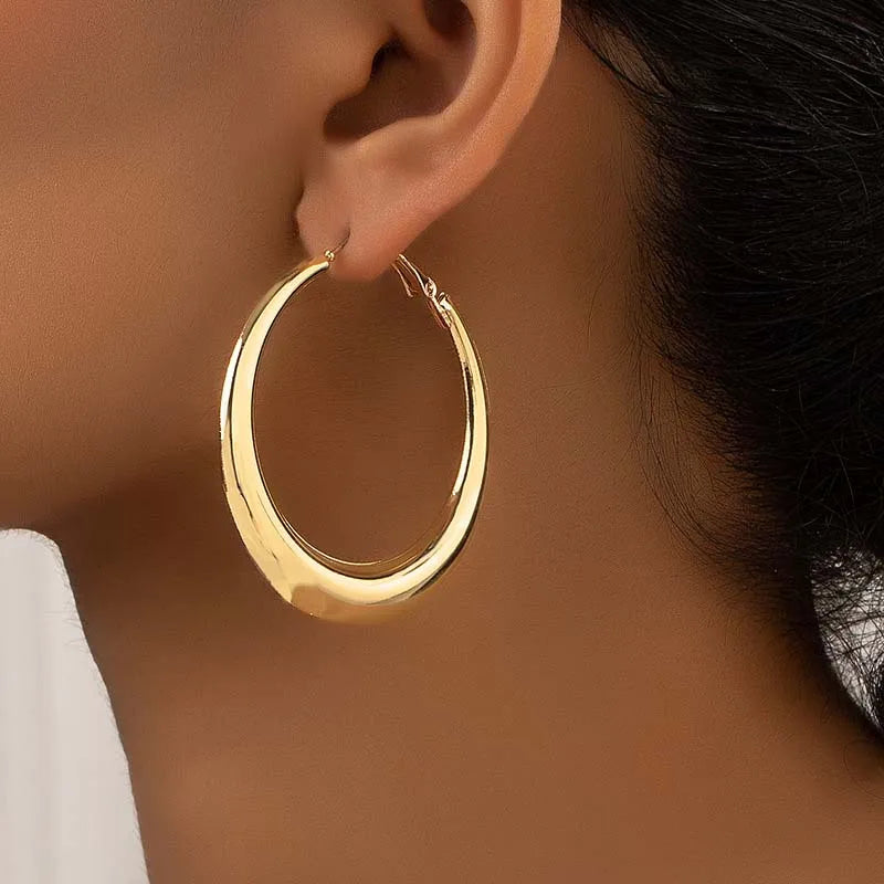 Brinco Luna – Argola Escultural Bold - Life Charm