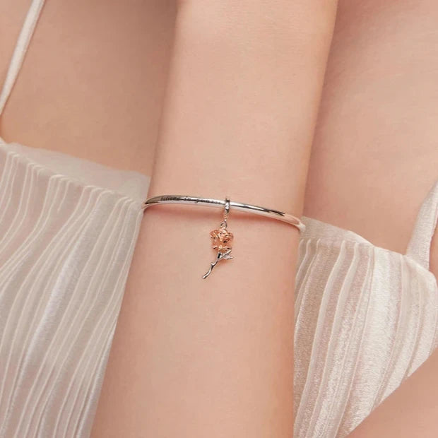 Berloques LifeCharm em Prata 925 - Rosa e Girassol
