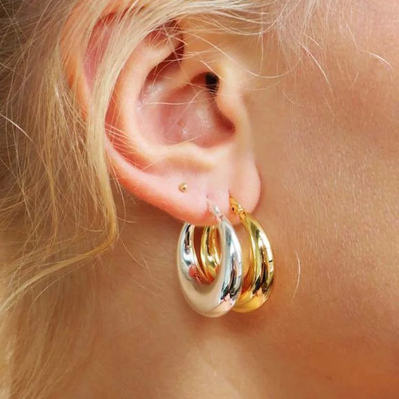 Brinco Luna – Argola Escultural Bold - Life Charm