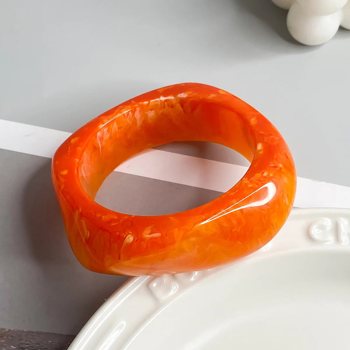 Bracelete Organic Glow – Resina Escultural