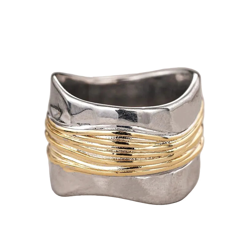 Anel Harmony: O Poder do Mix Dourado e Prateado - Life Charm