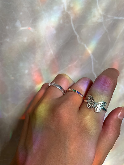 Anel Arco-Íris LifeCharm em Prata 925 Elegância e Cor