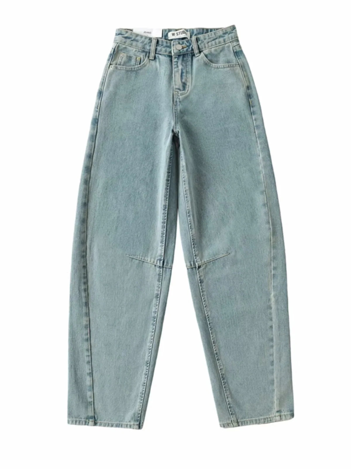Retro American Waed Arc Blade Jeans High Waist Wide Leg Pants Casual Chic Design Spring Summer Autumn Winter Seasonal Use Life Charm