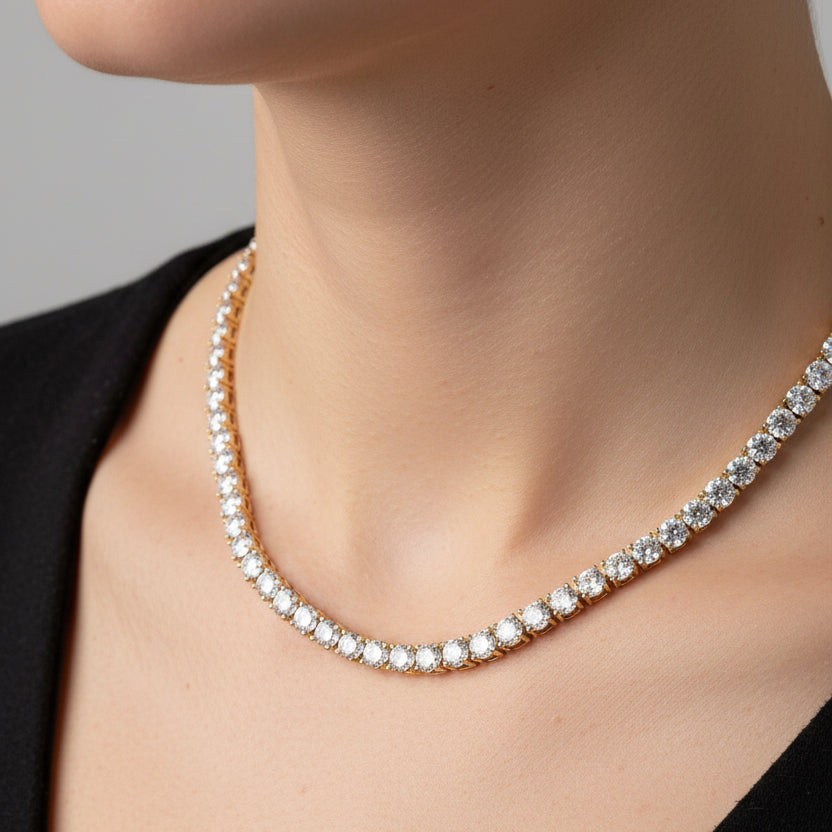 Corrente & Pulseira Diamond Ice – Cravejada - Life Charm