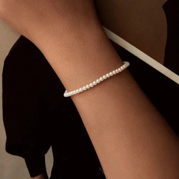 Kit Colar e Pulseira Finas de Pérola em Prata 925 – Elegância Intemporal LifeCharm