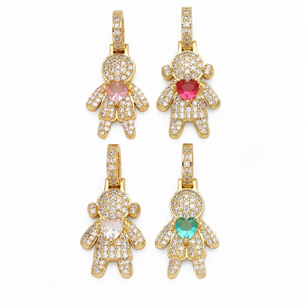Pingente Amorzinho – Menino & Menina Cravejados - Life Charm