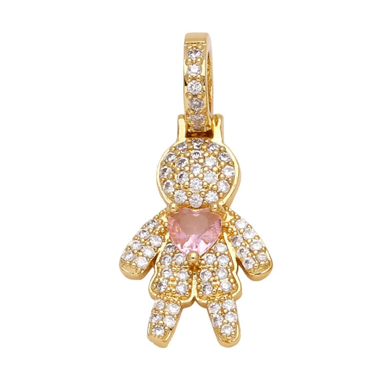 Pingente Amorzinho – Menino & Menina Cravejados - Life Charm