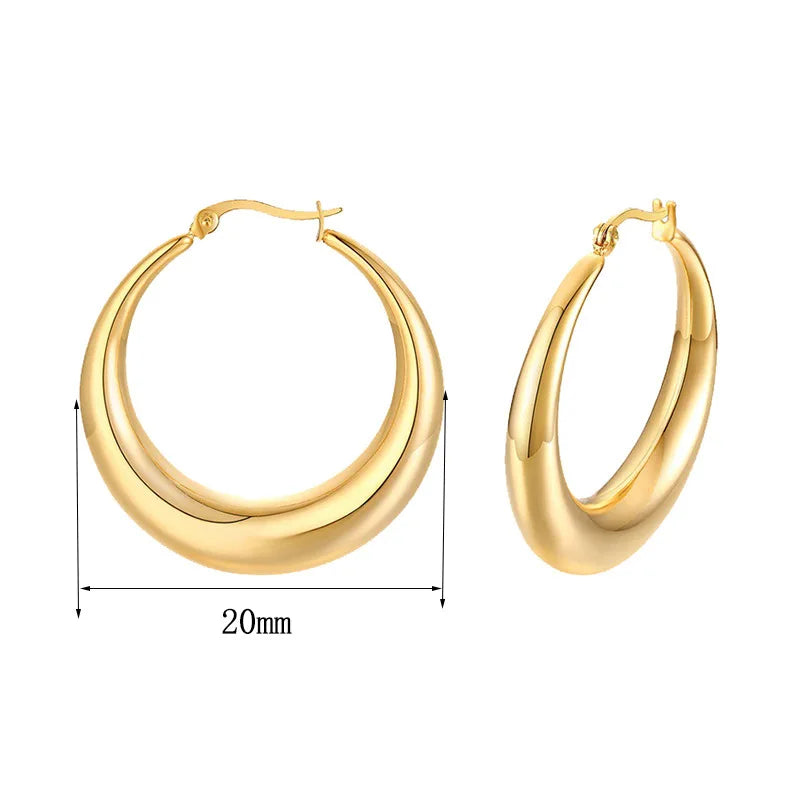 Brinco Luna – Argola Escultural Bold - Life Charm