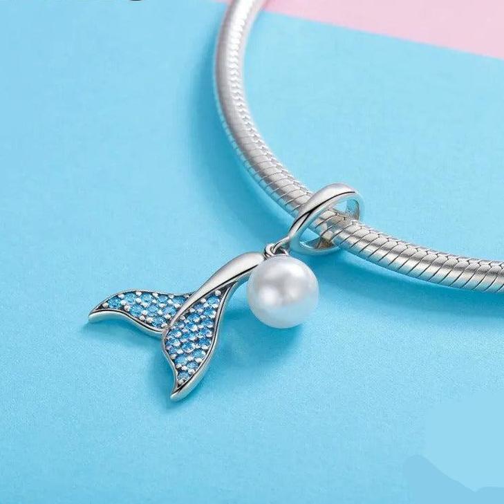 Kit Temático Oceano em Prata 925 – Berloques e Pulseira com Pérola e Elementos Marítimos – LifeCharm Black Friday